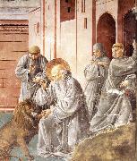 GOZZOLI, Benozzo St Jerome Pulling a Thorn from a Lion's Paw sd France oil painting artist